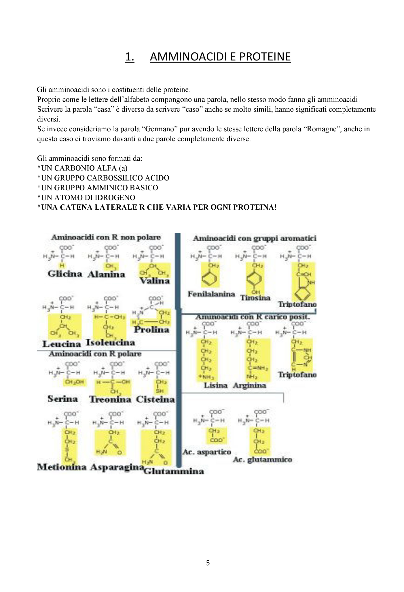 Biochimica Generale e Biologia