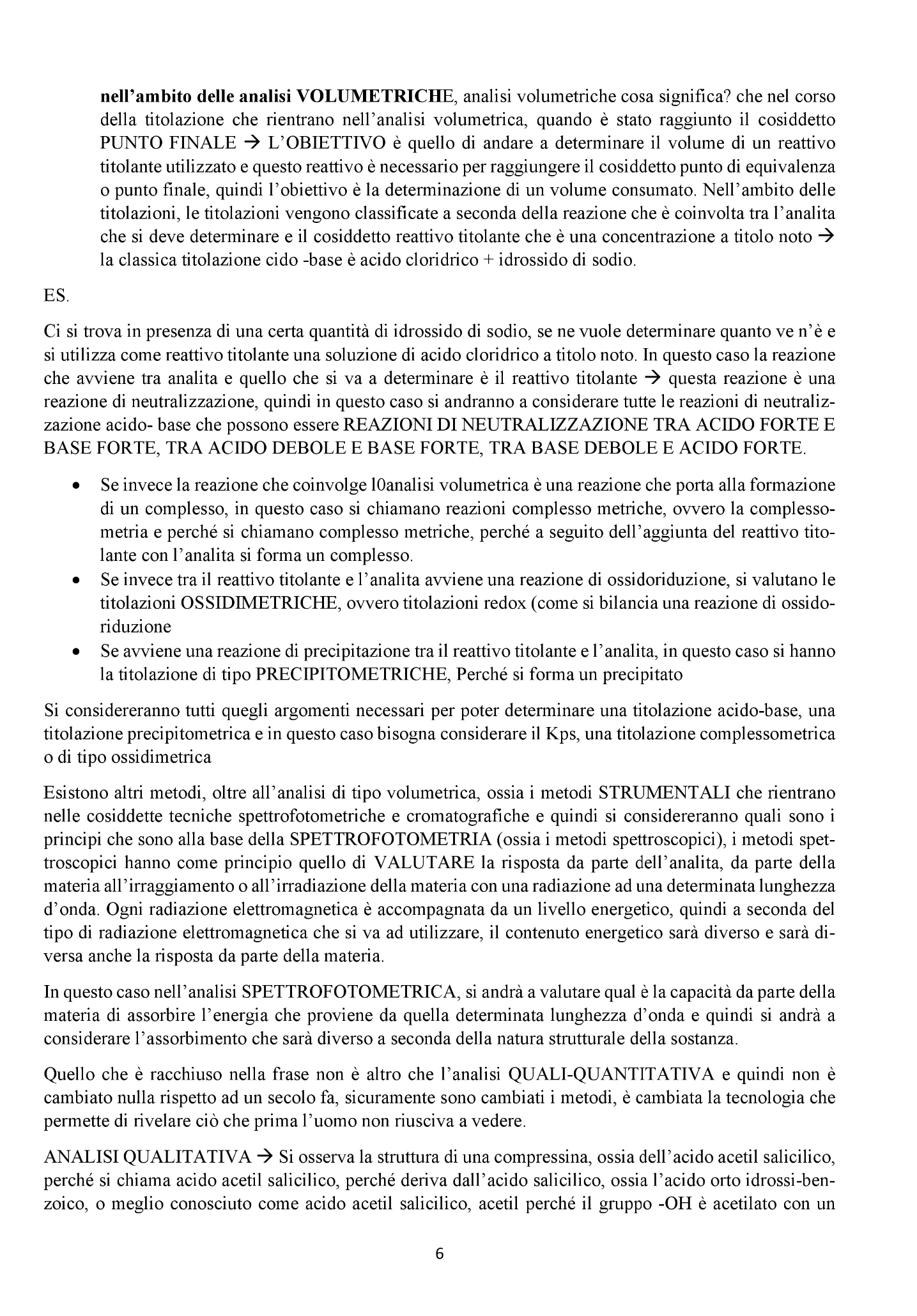 Chimica Analitica ed Esami dei Medicinali