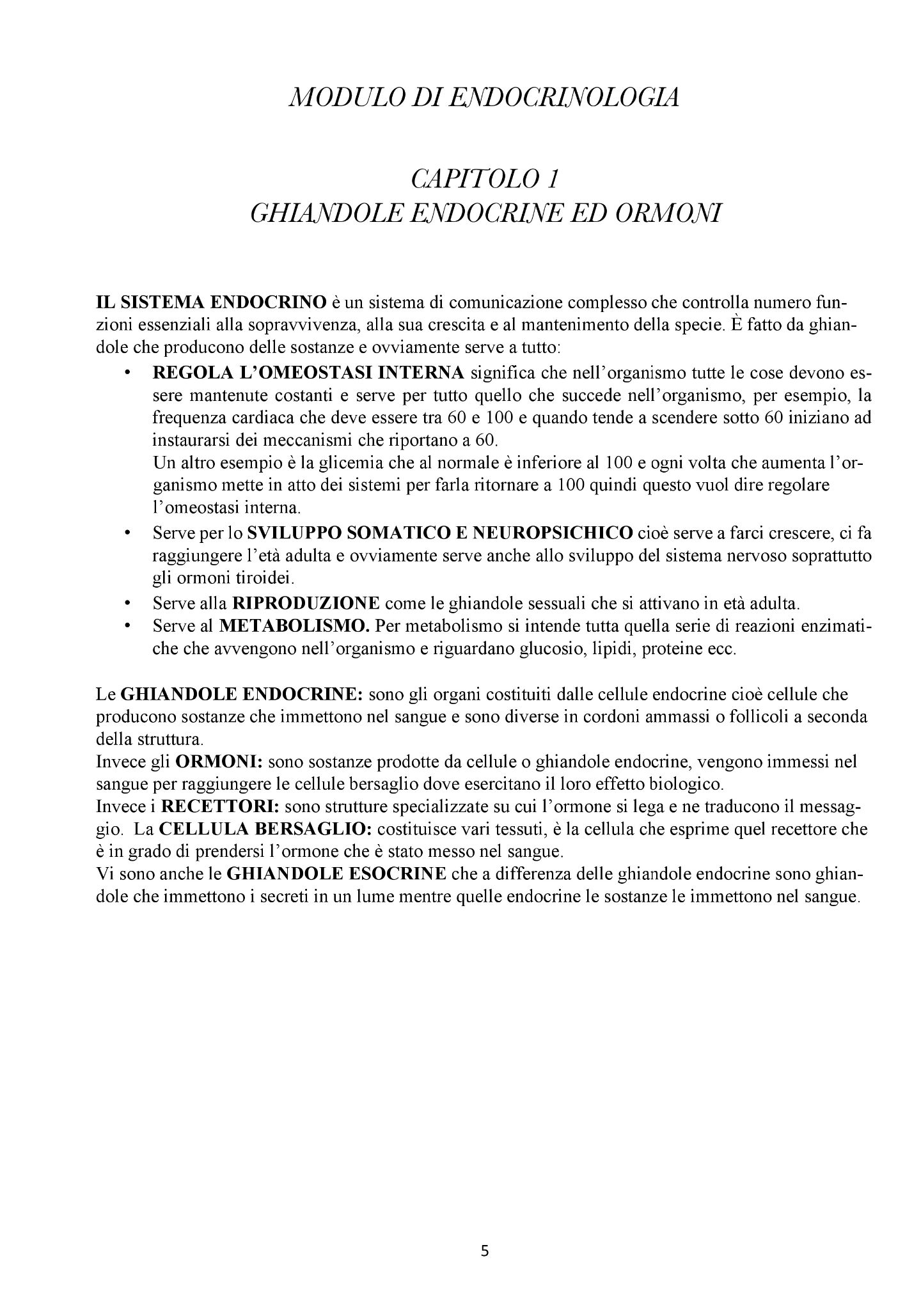 Endocrinologia e Malattie Dismetaboliche