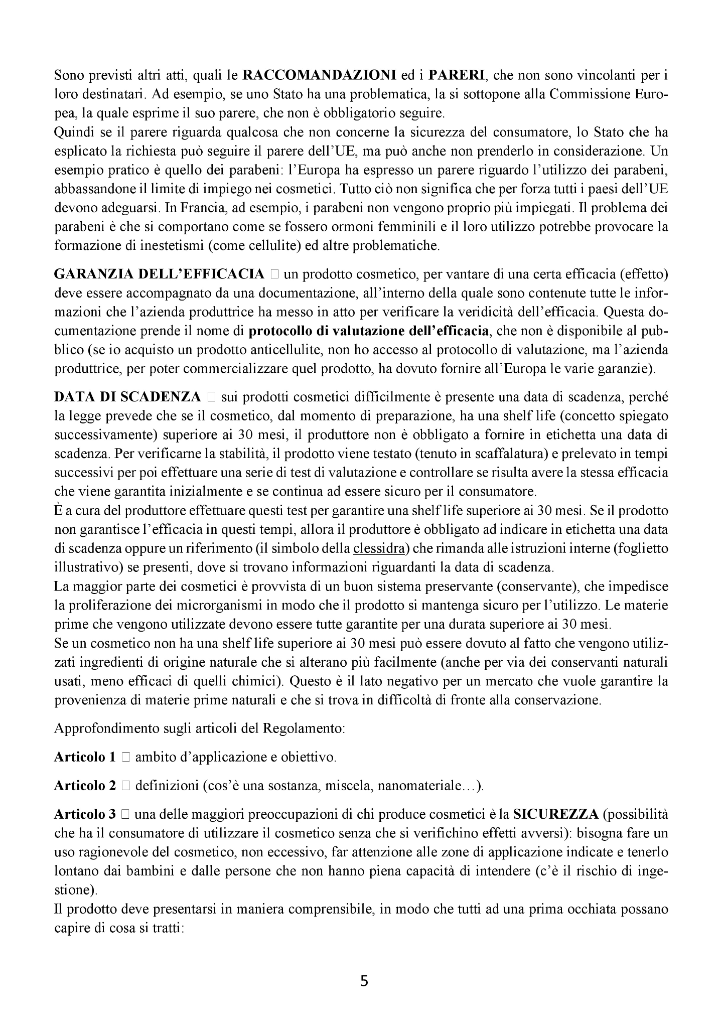 Tecnica e Normatica dei Cosmetici