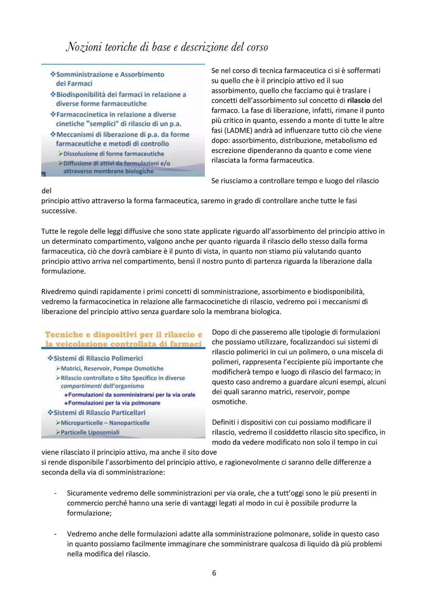 Veicolazione e Direzionamento dei Farmaci