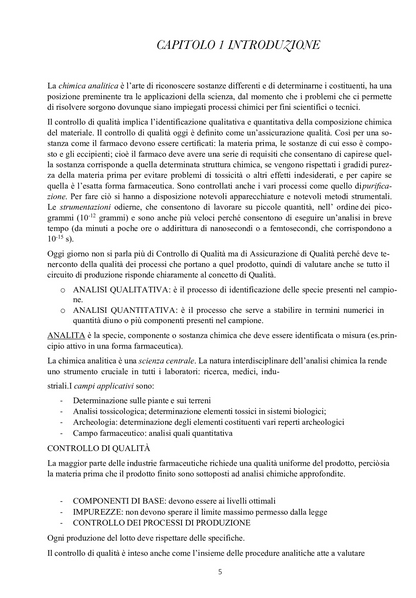 Analisi dei Medicinali