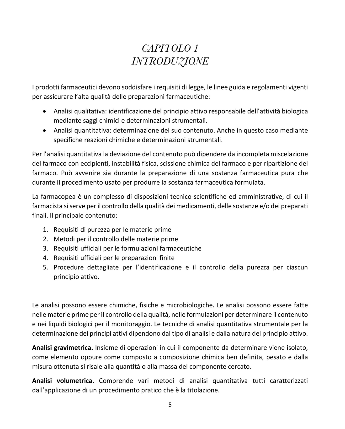 Analisi Quantitativa Farmaceutica