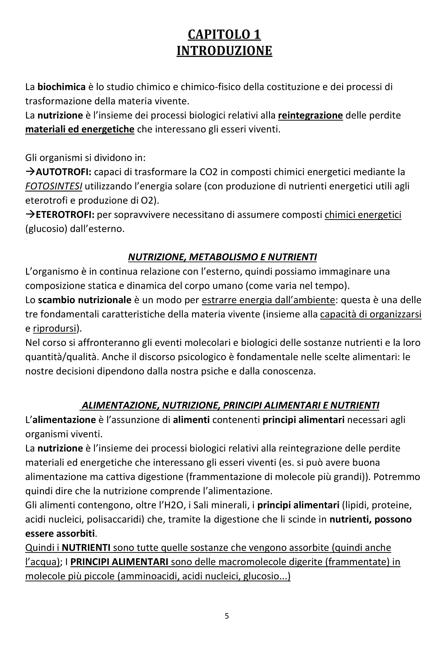 Biochimica della Nutrizione