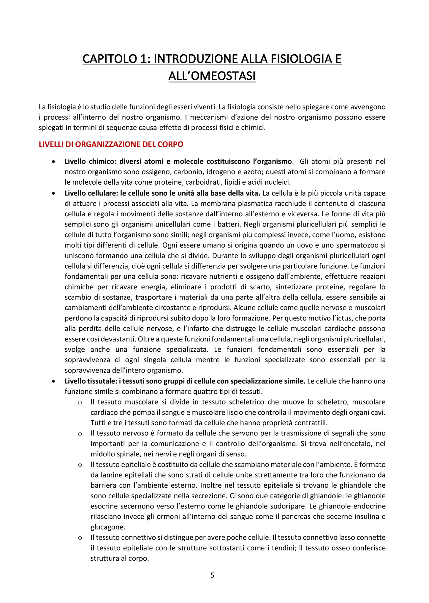 Fisiologia Umana