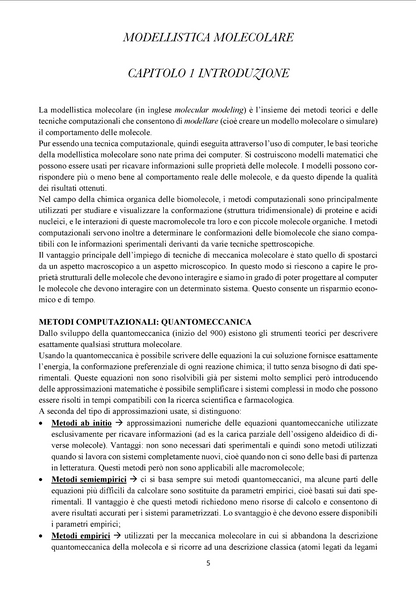 Progettazione e Sintesi delle Bio Molecole
