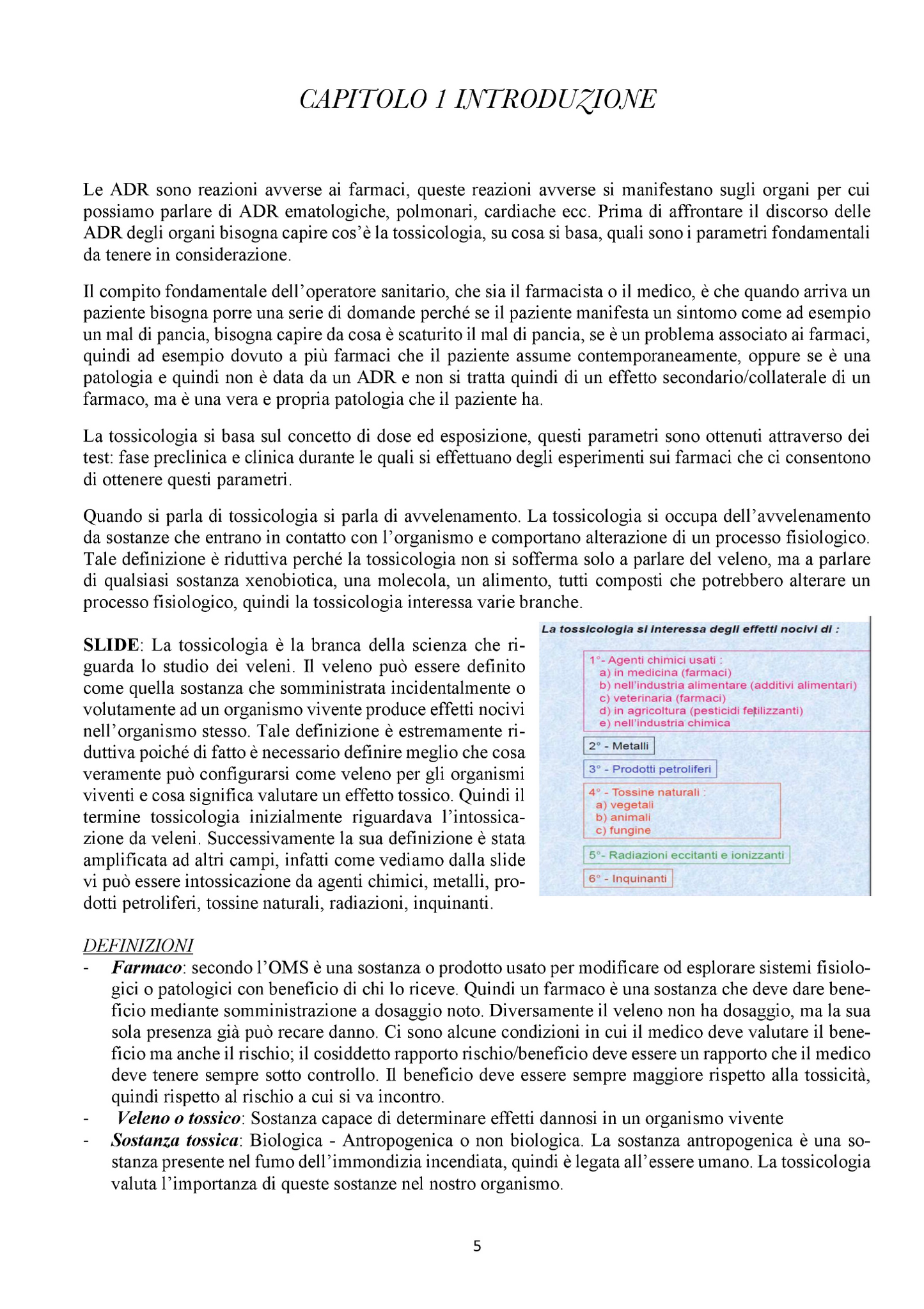Tossicologia dei Farmaci